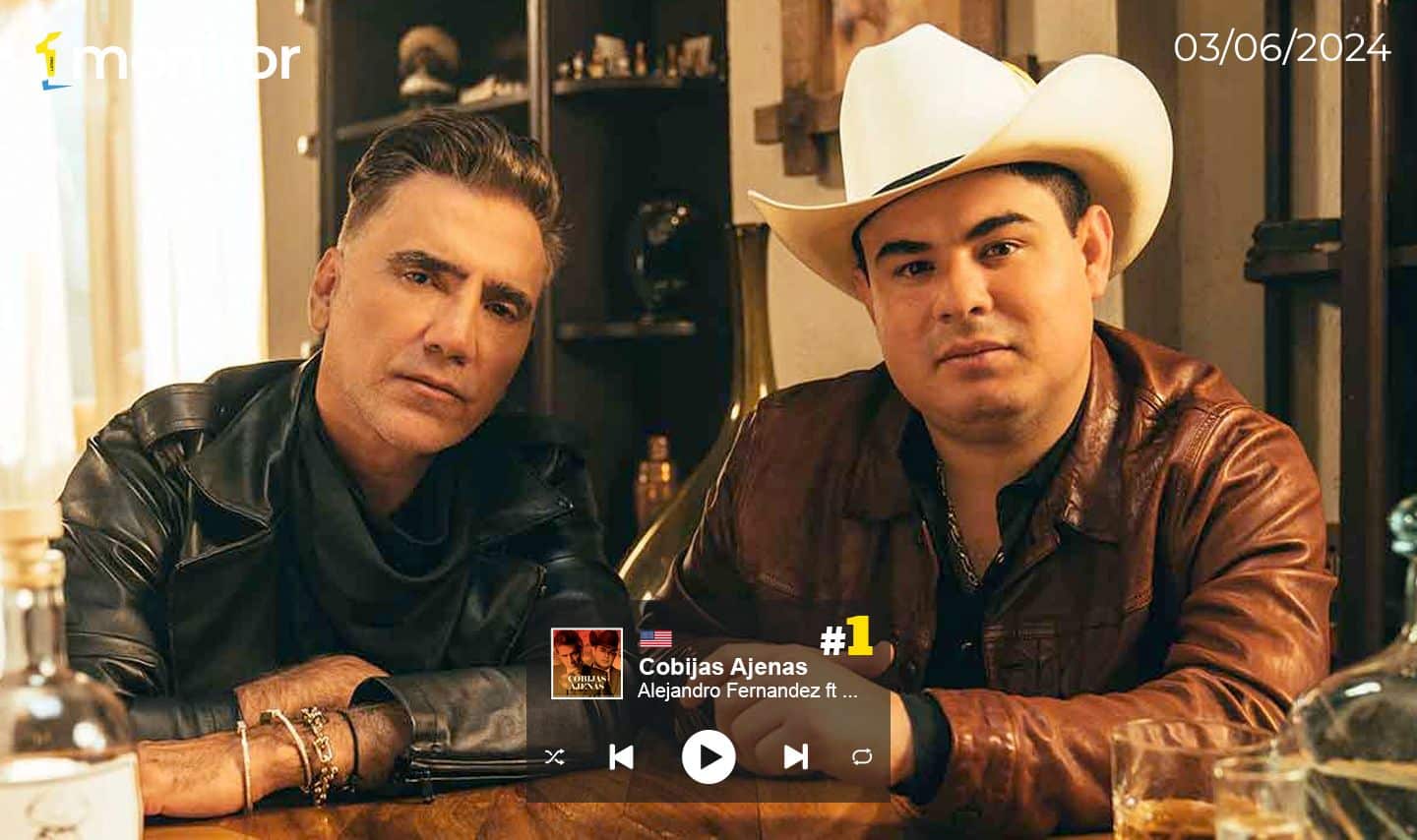 Alejandro Fernández y Alfredo Olivas lideran la radio en USA con “Cobijas Ajenas”￼