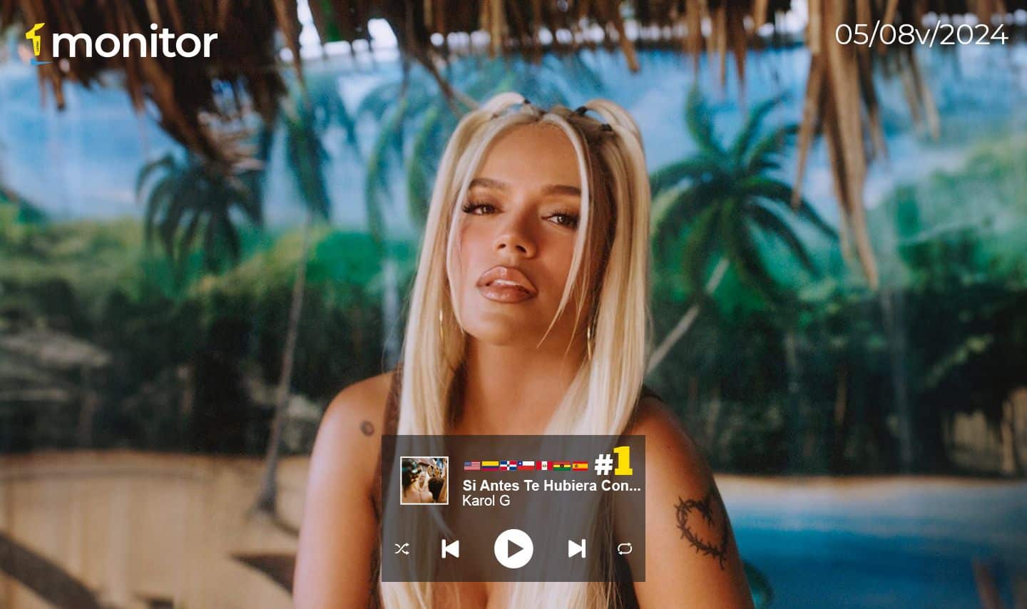 Karol G es nuevamente la favorita de la radio en Iberoamérica