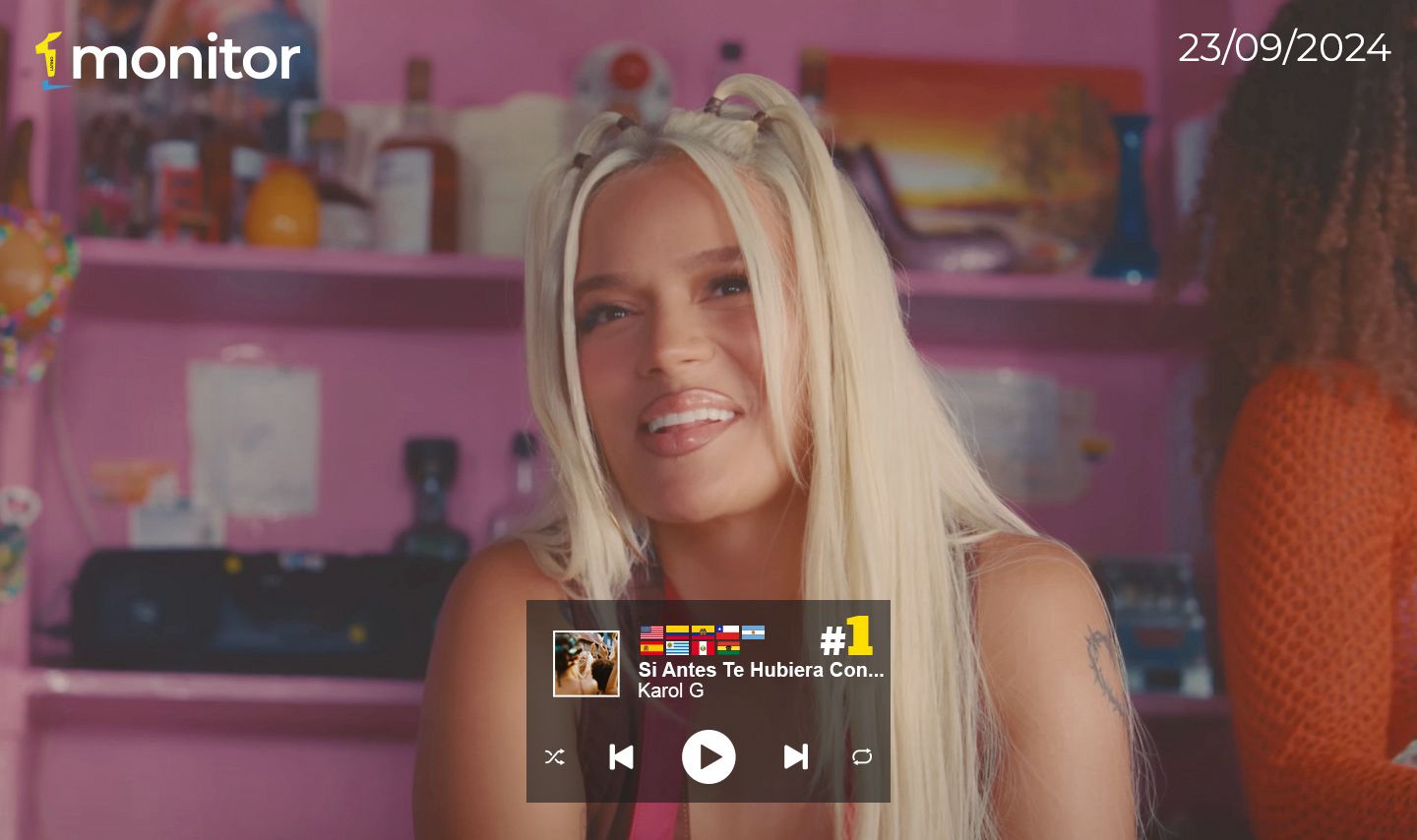 Iberoamérica sigue coronando a Karol G como la reina de la radio￼