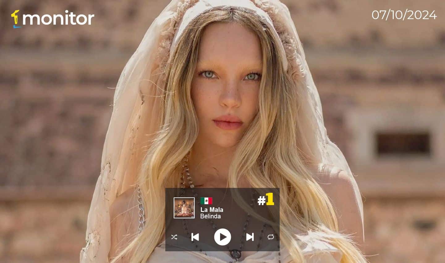 Belinda recupera el primer lugar del Top 20 en México￼