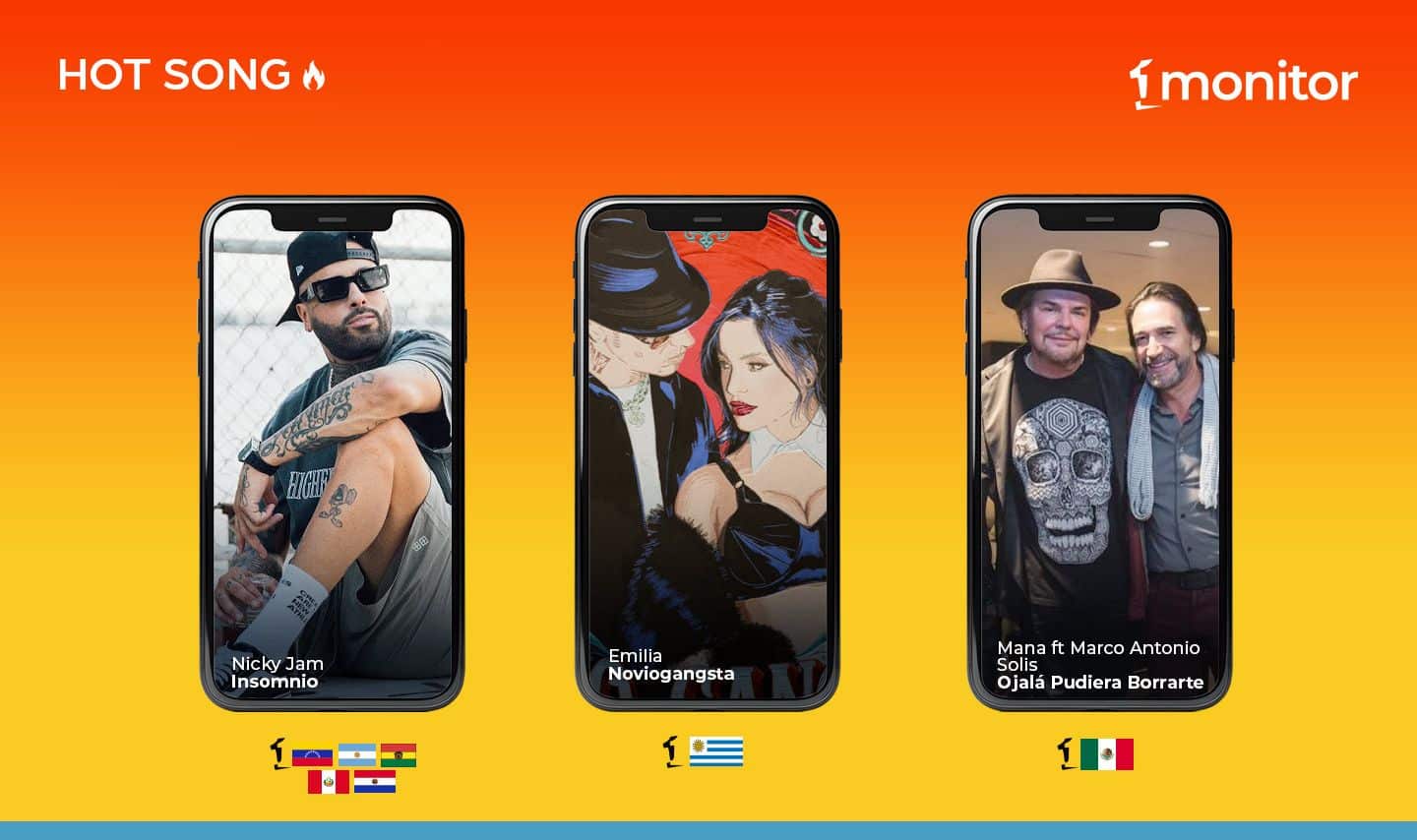 Mucha música de fiesta y algo de desamor en el Hot Song del 27 de octubre en monitorLATINO