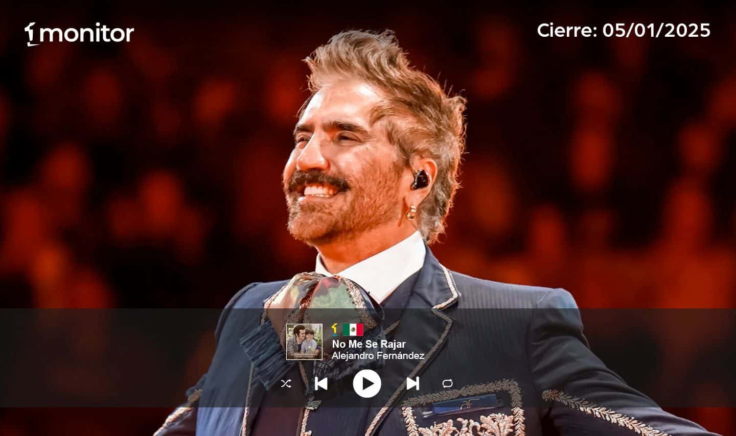 El Potrillo es #1 con su homenaje a Vicente Fernández ￼