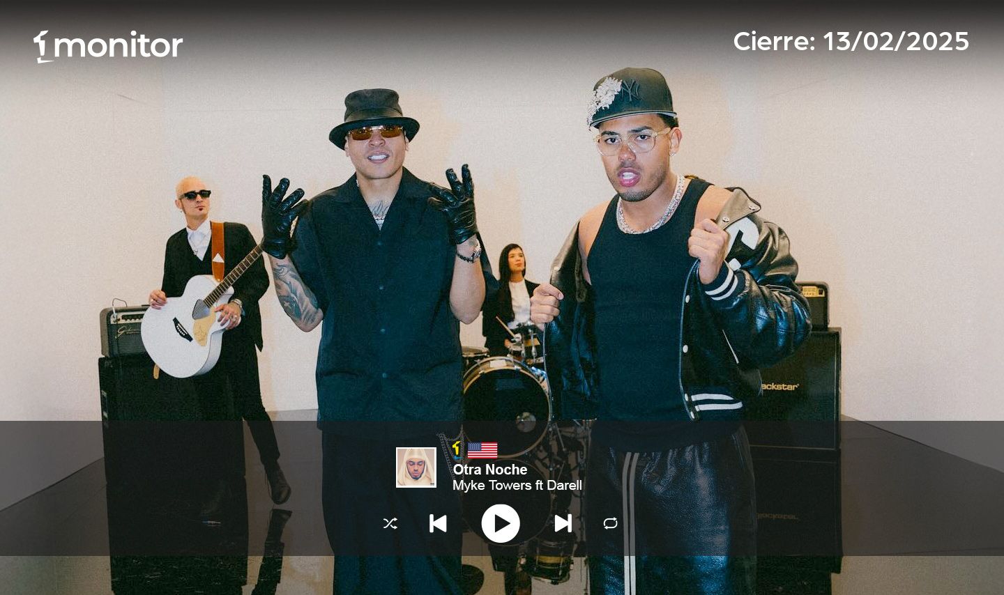“Otra noche” de Myke Towers y Darell llega al primer lugar en USA