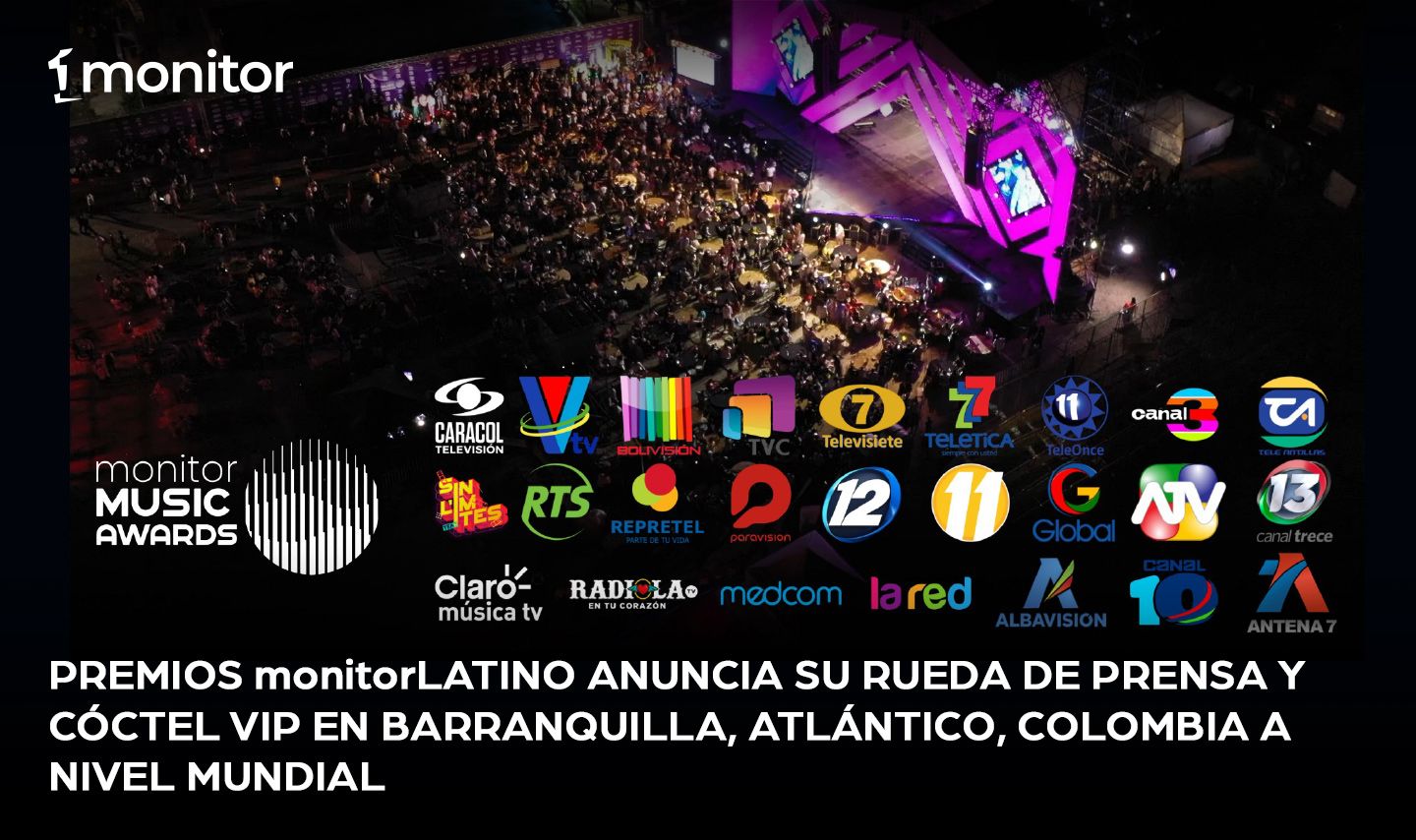monitorLATINO marca el rumbo de la industria musical con el lanzamiento de oficial de sus Premios Internacionales￼