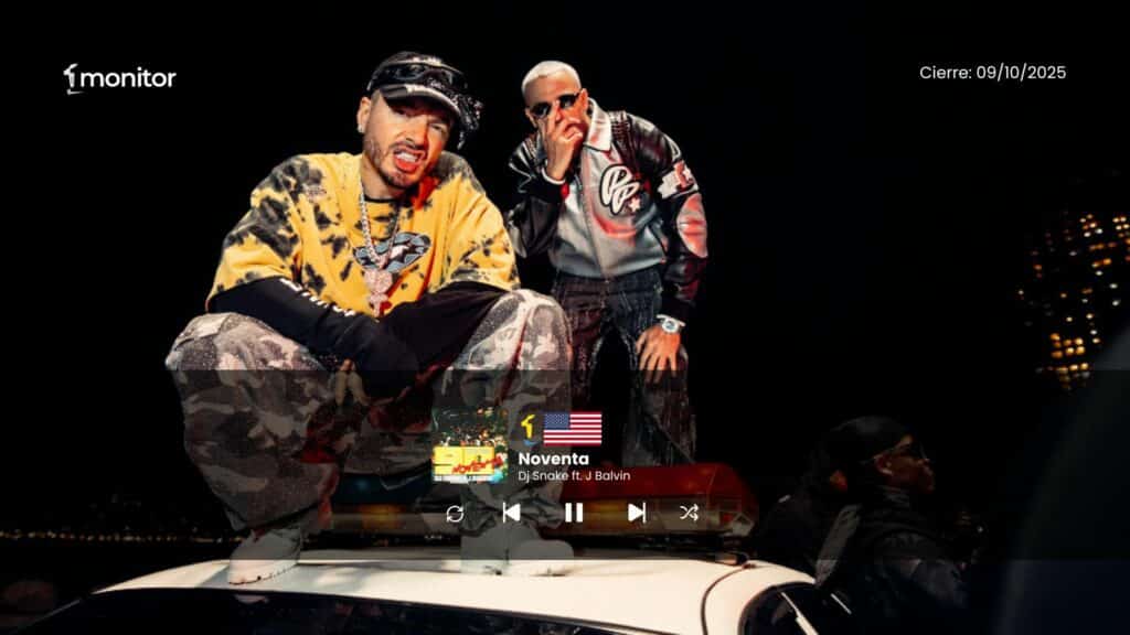 DJ Snake y J Balvin alcanzan el #1 del Top monitorLATINO USA con “Noventa”, el nuevo hit del verano que mezcla reggaetón y electrónica.