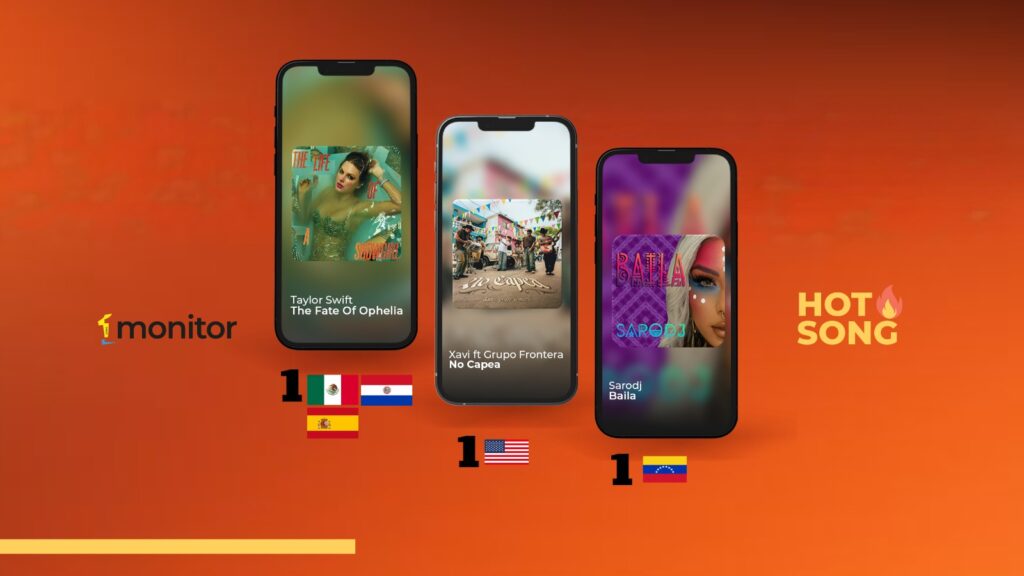 Taylor Swift, Xavi, Grupo Frontera, Rauw Alejandro, TINI y Morat encabezan el Hot Song monitorLATINO del 20 de octubre de 2025.