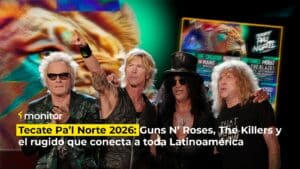 Cartel oficial del Tecate Pa’l Norte 2026 con Guns N’ Roses, The Killers, Zoé y Tyler, The Creator como headliners.