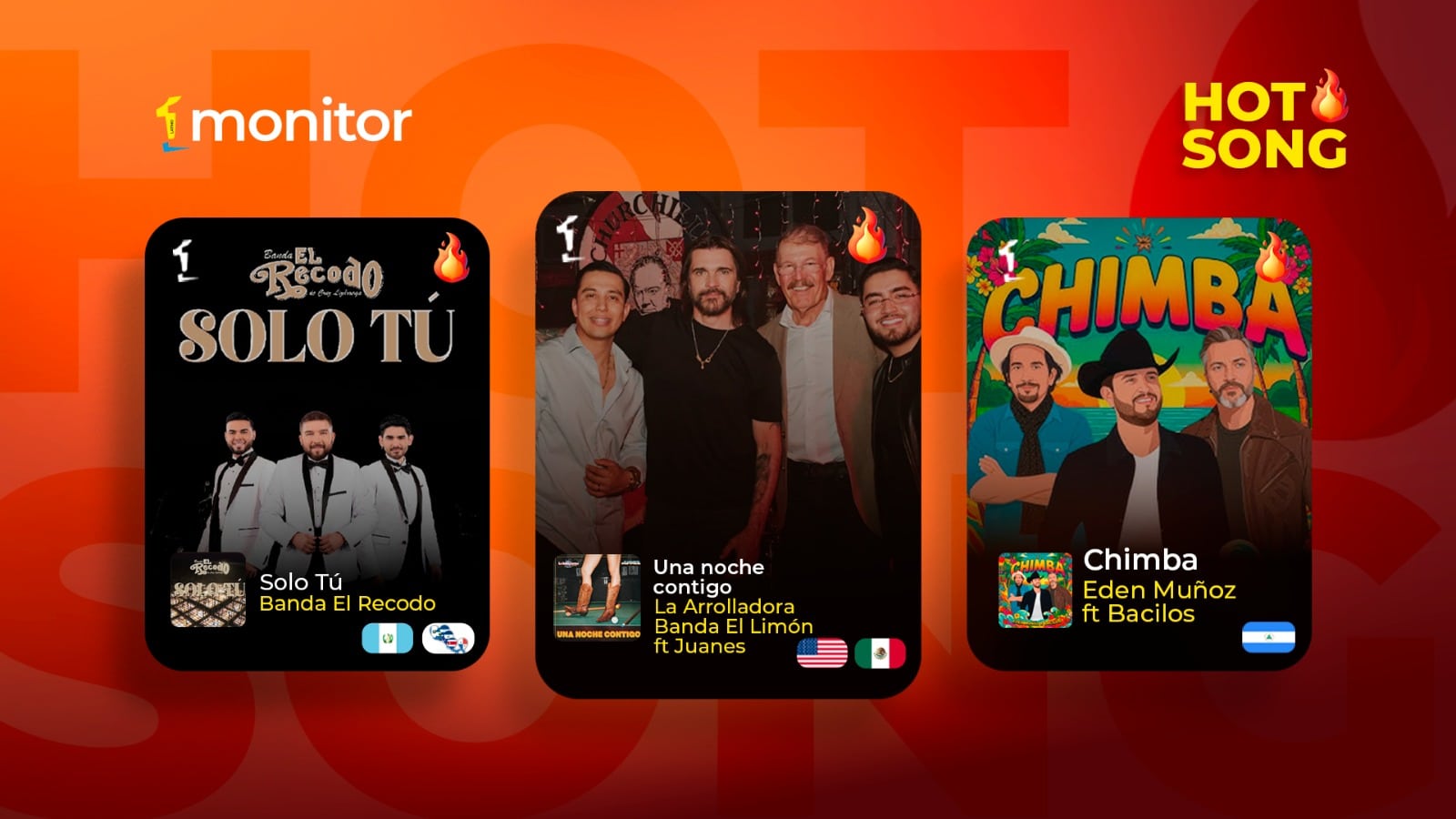 Hot Songs de la Semana: Juanes, La Arrolladora, Steffany Constanza y más encendiendo la radio en Iberoamérica