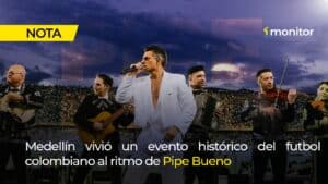 Pipe Bueno se presenta en el Estadio Atanasio Girardot antes del partido Atlético Nacional vs Inter de Miami