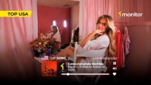Karol G y Marco Antonio Solís con “Coleccionando Heridas” en el Top 5 monitorLATINO USA