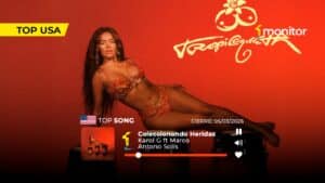 Karol G y Marco Antonio Solís con Coleccionando Heridas en el #1 del Top monitorLATINO USA