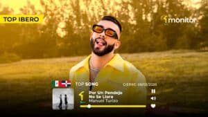 Manuel Turizo lidera los charts de monitorLATINO en Iberoamérica con Por Un Pendejo No Se Llora