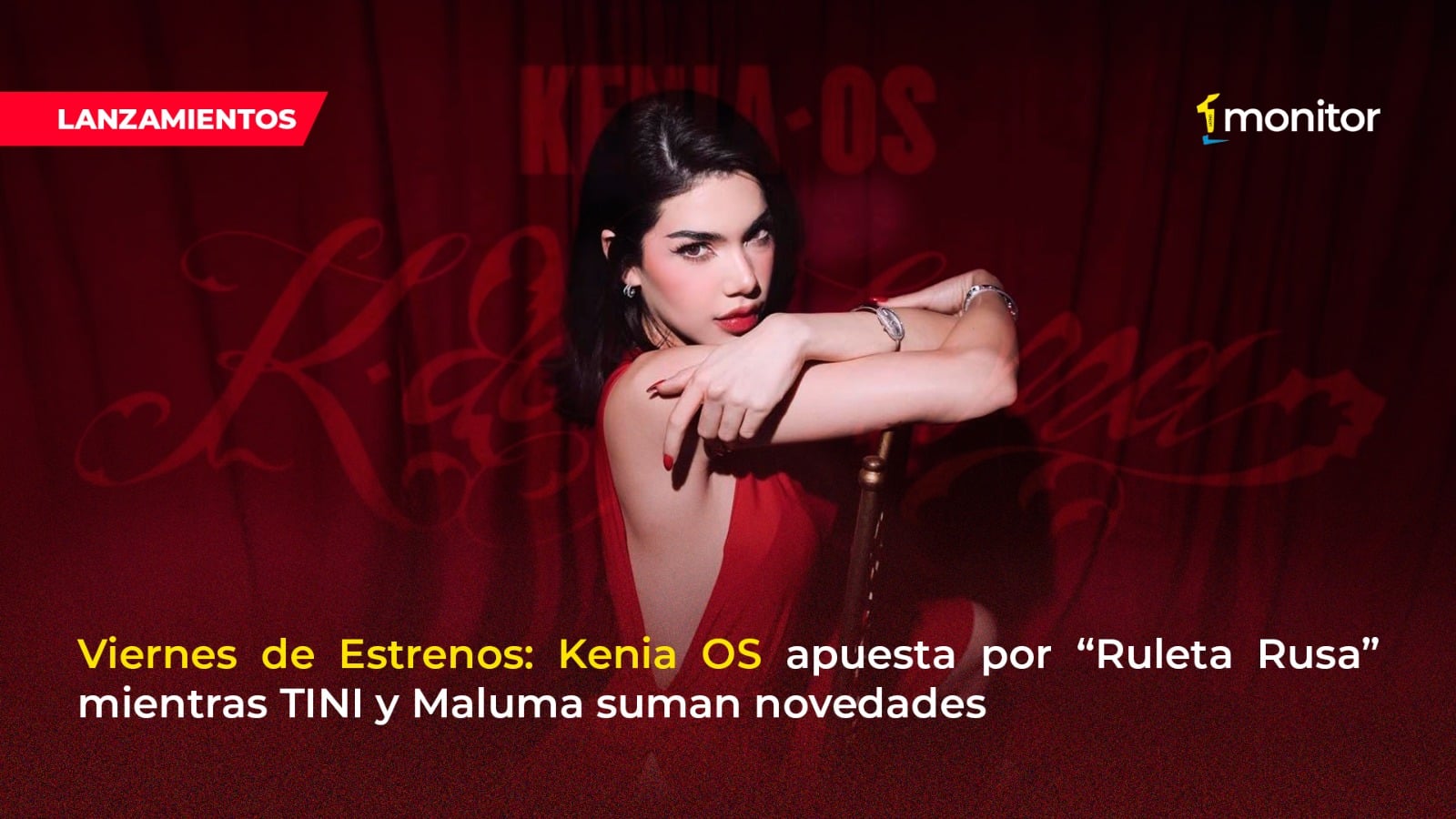 Viernes de Estrenos: Kenia OS apuesta por “Ruleta Rusa” mientras TINI y Maluma suman novedades