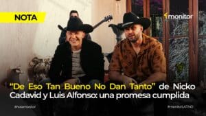 Nicko Cadavid y Luis Alfonso interpretando “De Eso Tan Bueno No Dan Tanto” en colaboración del género popular