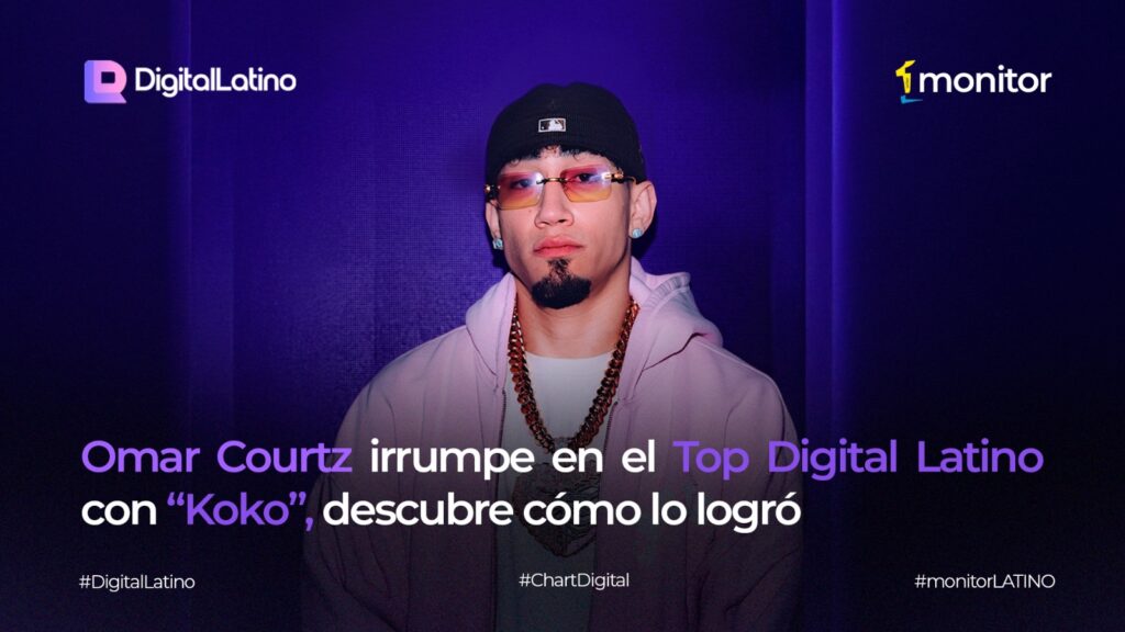 Omar Courtz entra al Top Digital Latino con Koko rompiendo el dominio del ranking