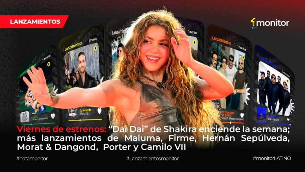 Shakira junto a Maluma y Porter en los nuevos lanzamientos musicales de la semana