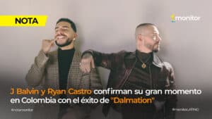J Balvin y Ryan Castro celebran el éxito de "Dalmation" tras alcanzar el primer lugar de los charts en Colombia.