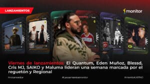 Eden Muñoz, Maluma, Blessd, Cris MJ, SAIKO y El Quantum. Reguetón, regional mexicano y fusiones urbanas en las principales plataformas.