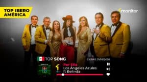 Los Ángeles Azules y Belinda lideran el Top 1 Iberoamérica de monitorLATINO con su éxito “Por Ella”.