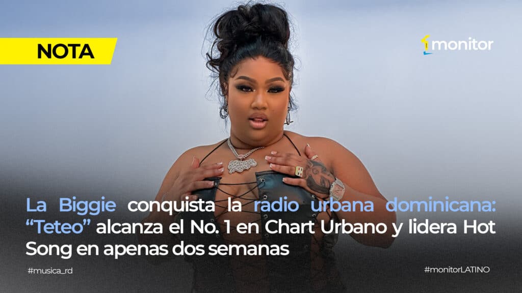 La Biggie celebra el éxito de Teteo tras alcanzar el número uno del Chart Urbano y Hot Song de Monitor Latino República Dominicana.