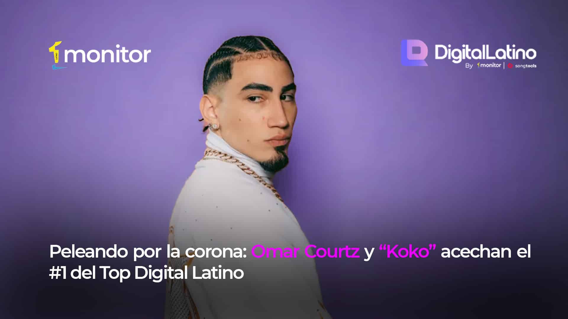 Peleando por la corona: Omar Courtz y “Koko” acechan el #1 del Top Digital Latino