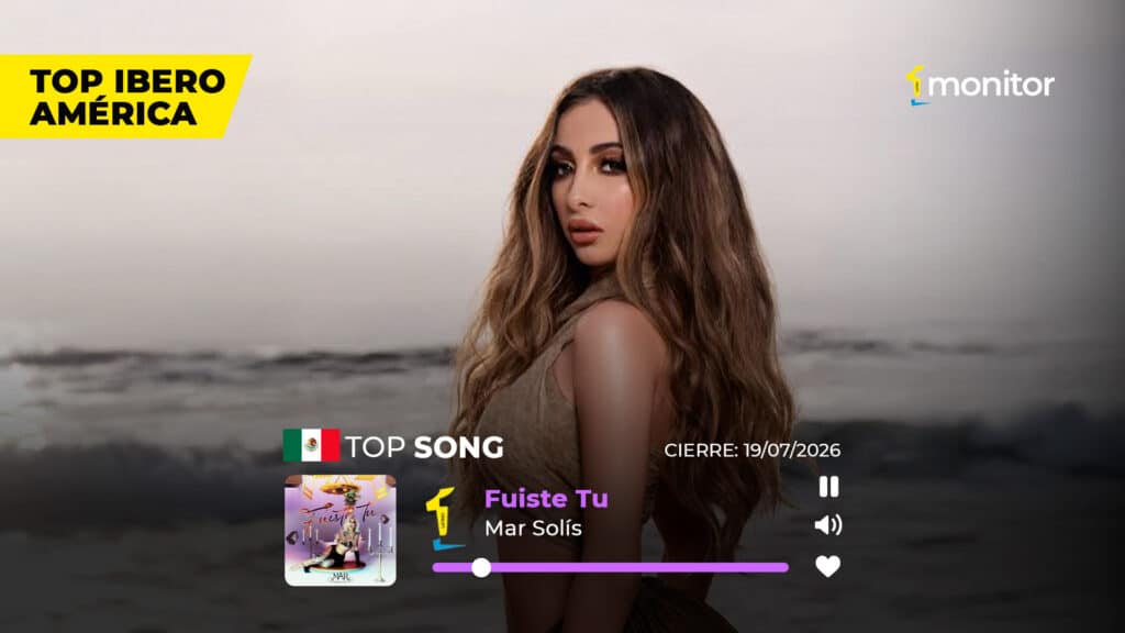 Mar Solís, artista #1 en el Top Iberoamérica con su canción "Fuiste Tú"