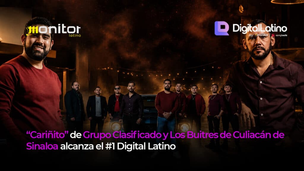 “Cariñito” de Grupo Clasificado y Los Buitres de Culiacán Sinaloa alcanza el #1 Digital Latino