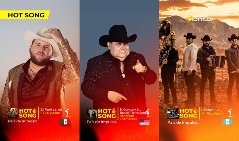 El Fantasma, El Coyote y Calibre 50 destacan en HotSongs de la semana