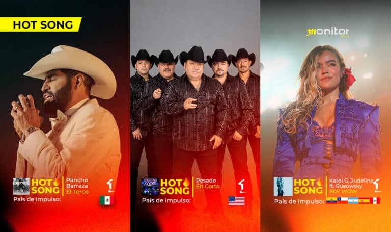 Pancho Barraza, Pesado y Karol G encabezan las HotSongs de la semana