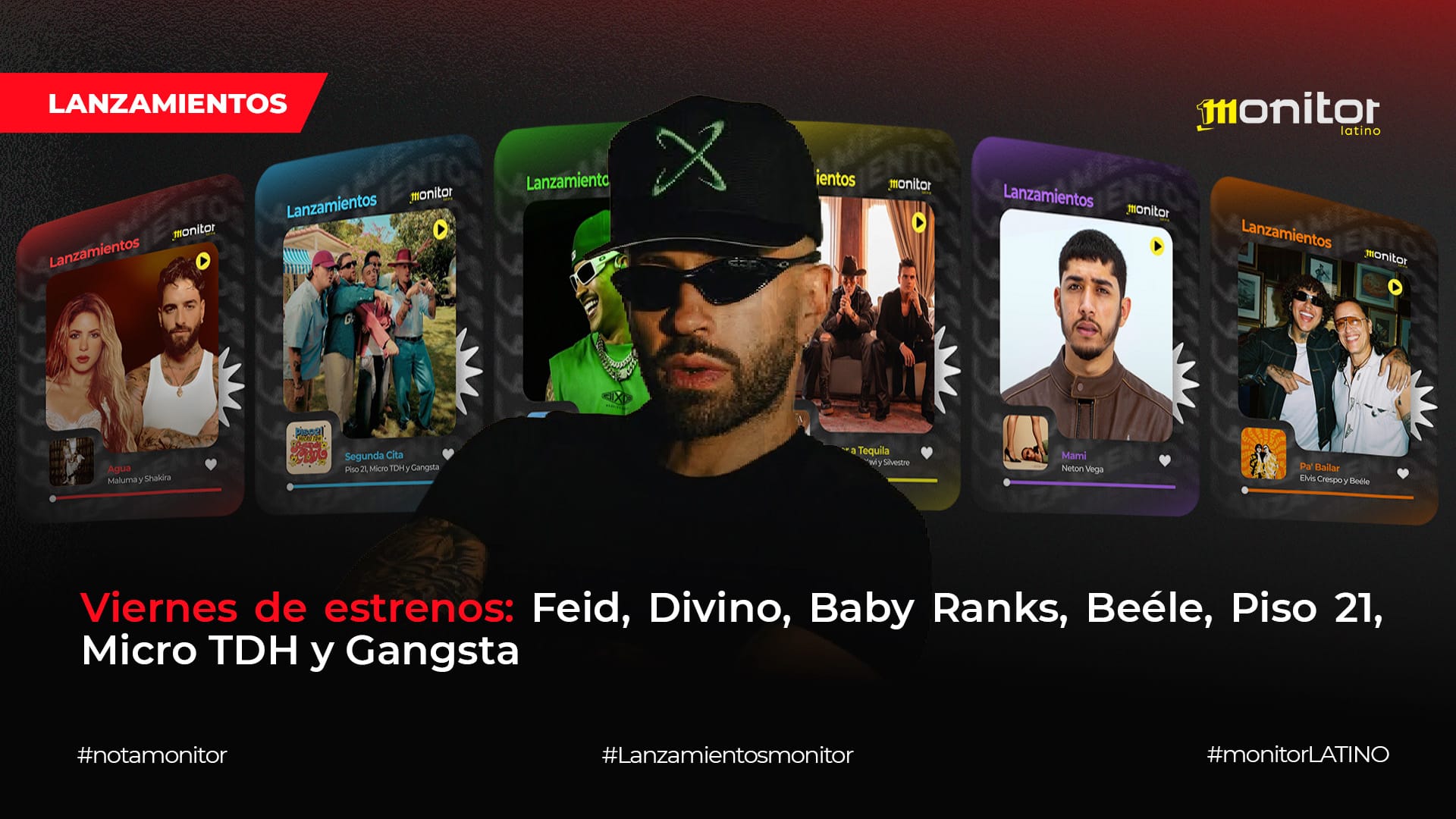 Viernes de estrenos: Feid, Divino, Baby Ranks, Beéle, Piso 21, Micro TDH y Gangsta
