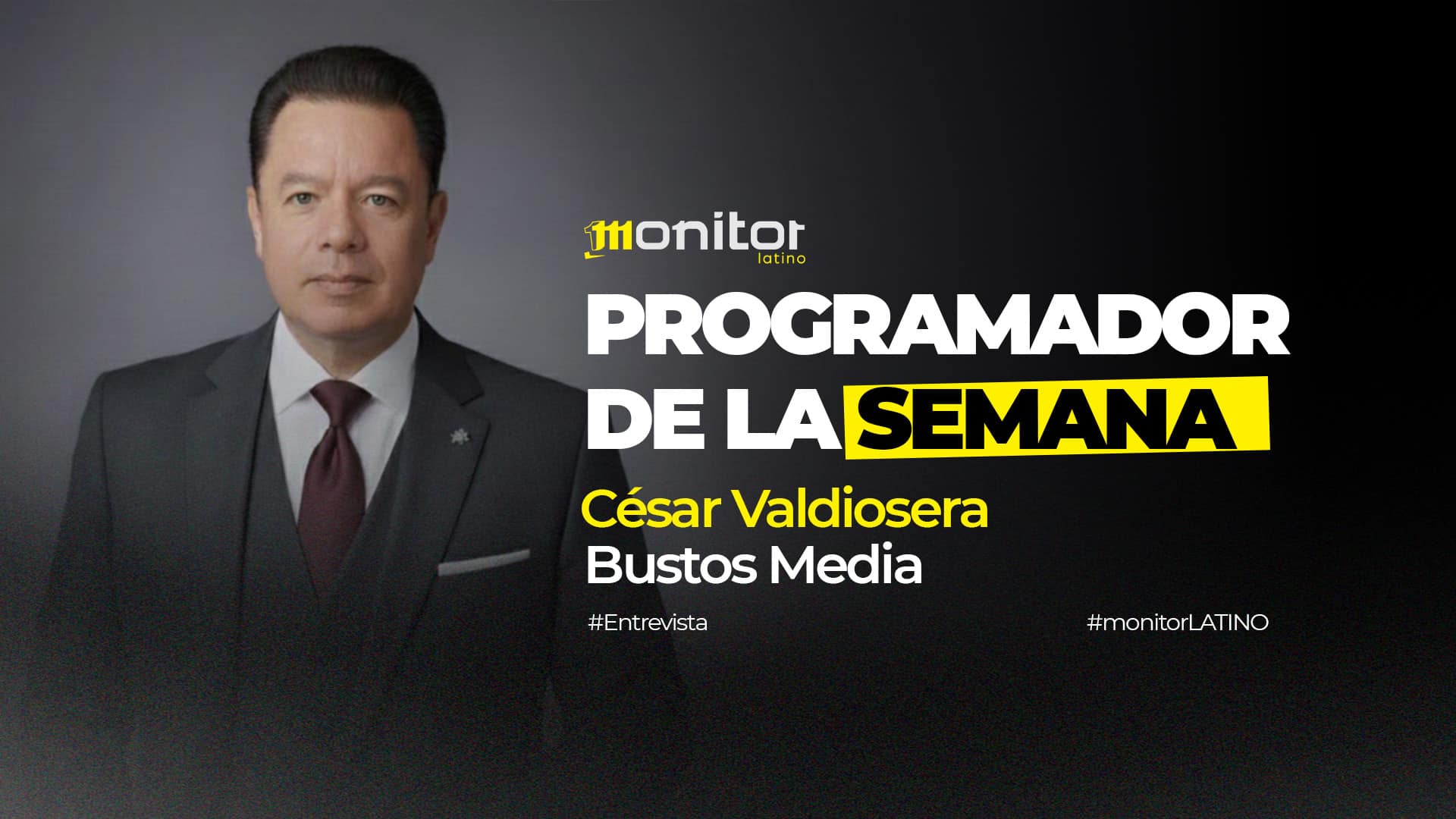 César Valdiosera, programador de Bustos Media y experto en radio y música