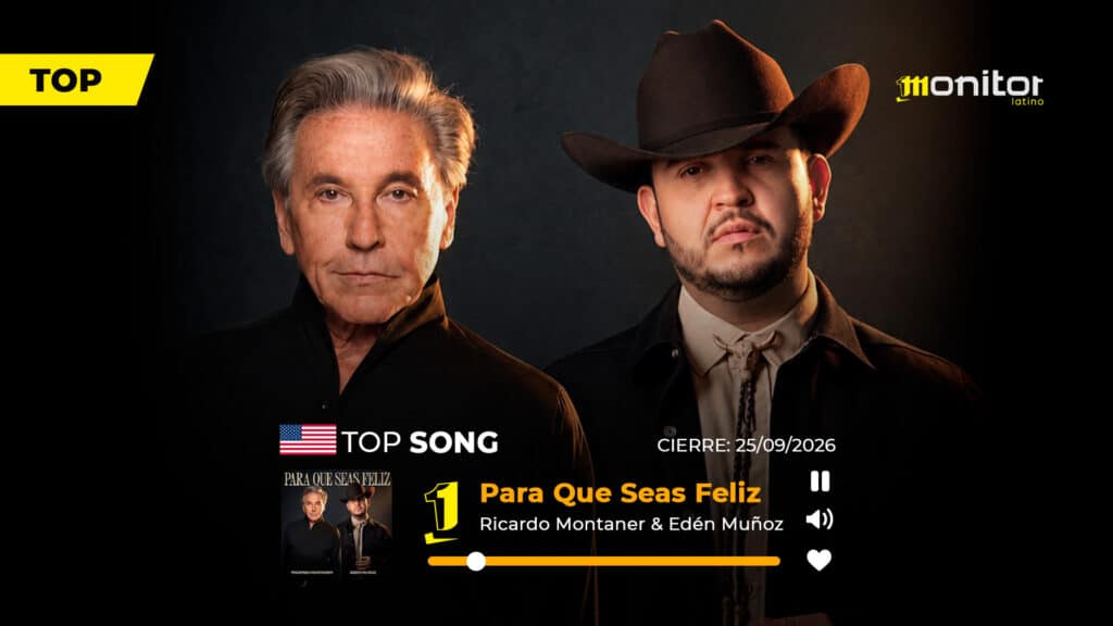 Ricardo Montaner y Edén Muñoz conquistan el #1 en USA con “Para Que Seas Feliz”: un éxito que conecta la balada con el regional mexicano