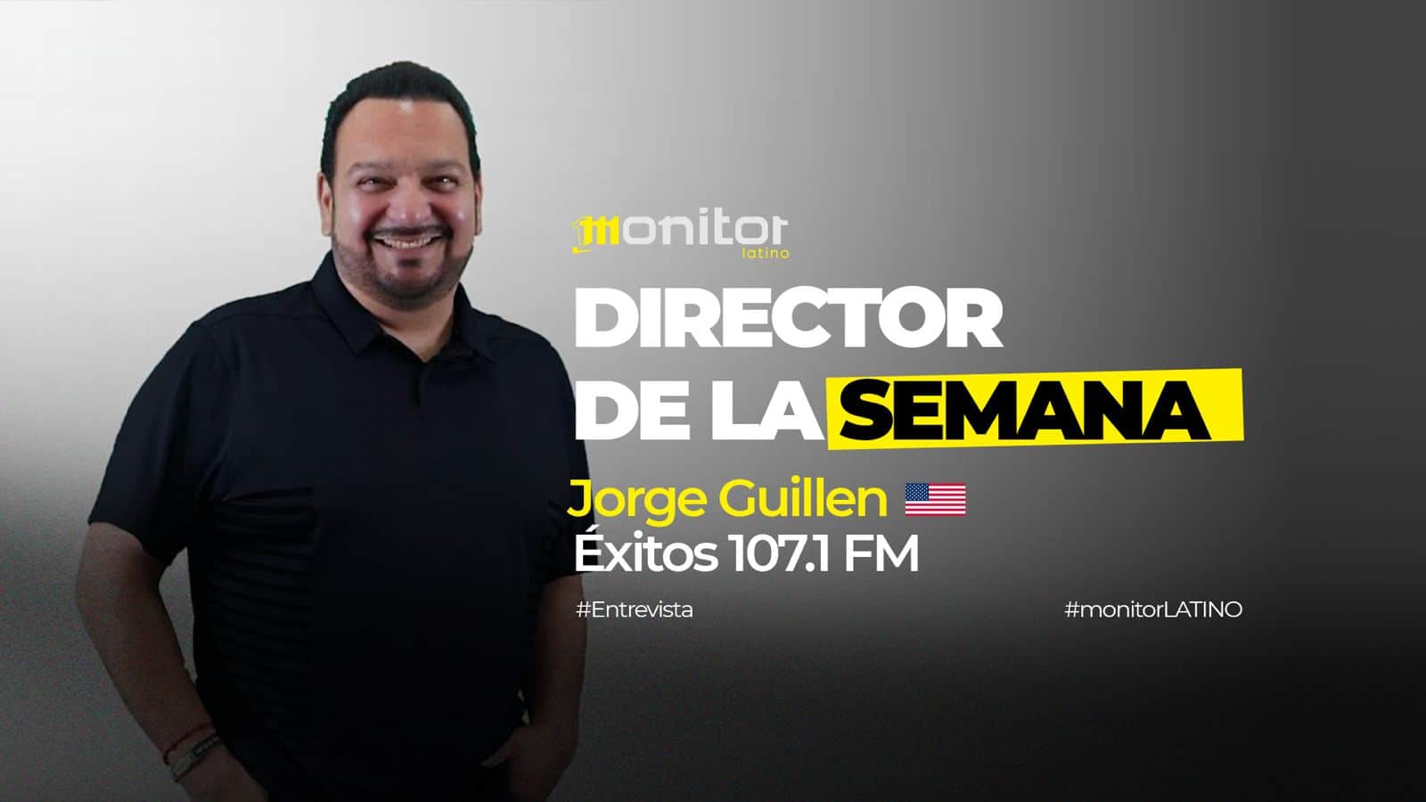 Jorge Guillen, director de programación y operaciones de Éxitos 107.1 FM y otras estaciones de radio en California.