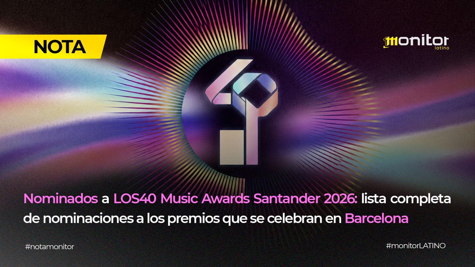 LOS40 Music Awards Santander 2026: lista completa de nominados